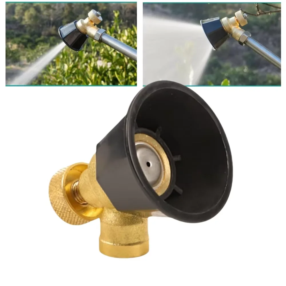 1/3/5PCS, Brass/Alloy Nozzle Agricultural Atomization Adjustable Nozzle Black Whirlwind Agricultural Sprinkler Head Garden Tool