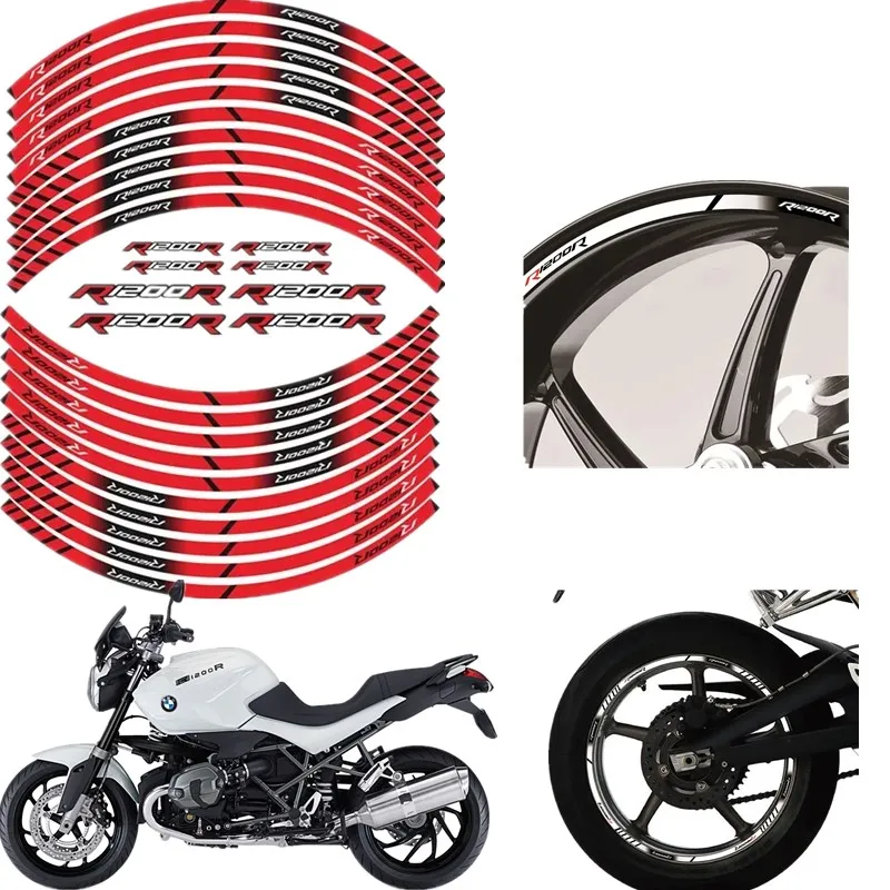 FOR BMW R1200R Motorcycle Parts Contour Wheel Decoration Decal Sticker - 3