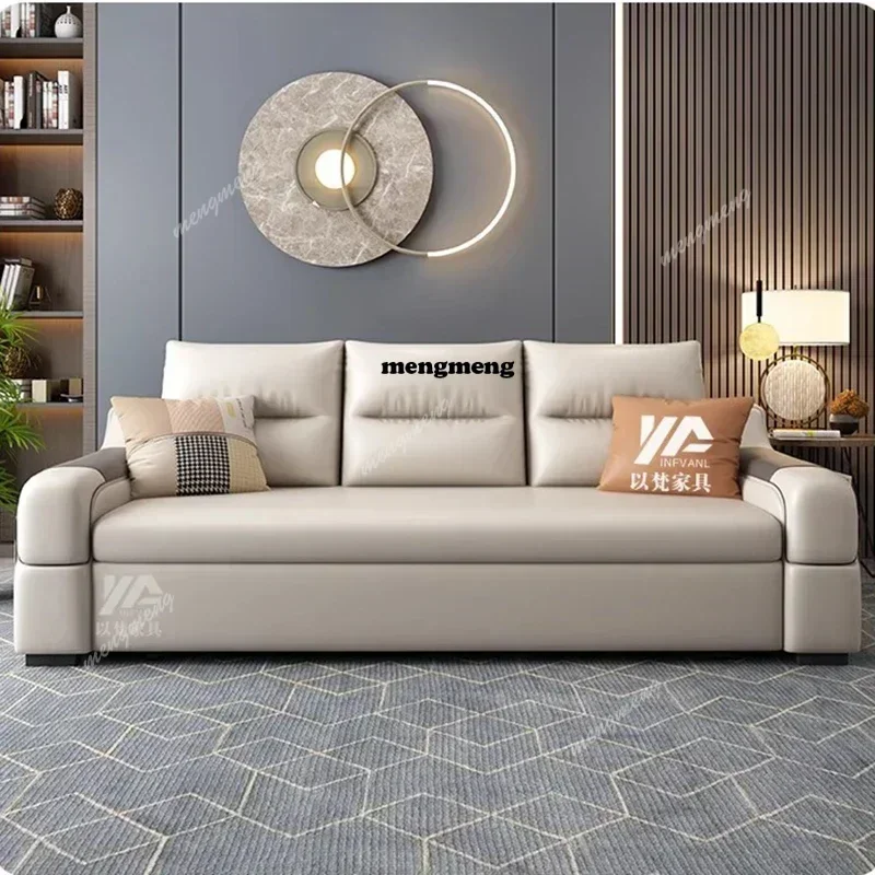 

Hot sales Modern simple study multi-functional living room folding dual-purpose sofa storage retractable cat scratching leather