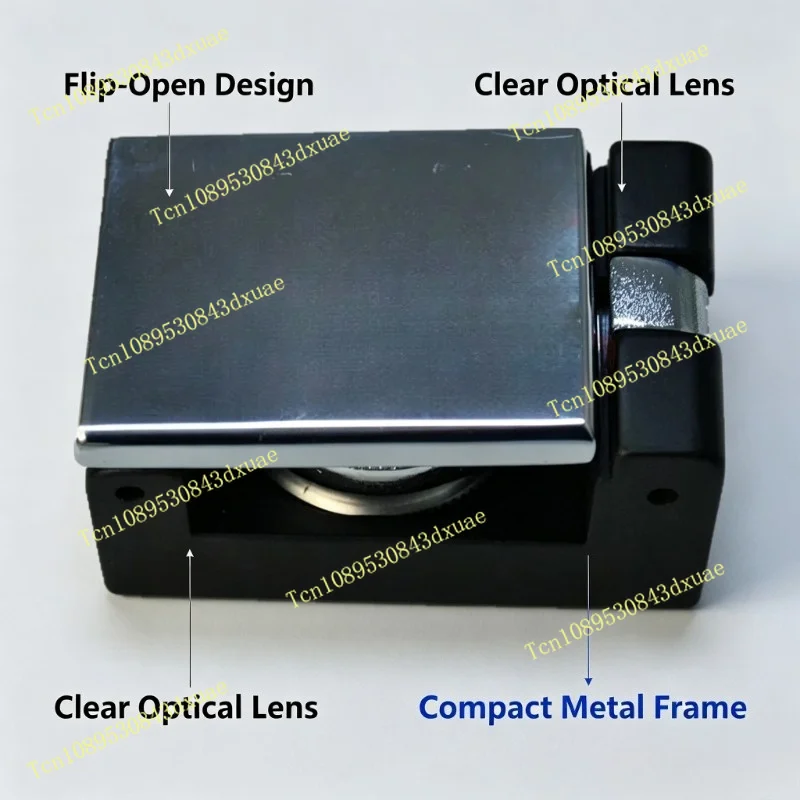 Achromatic Box Magnifier, Clear Vision Open Design Magnifying Glass for Detailed Observation