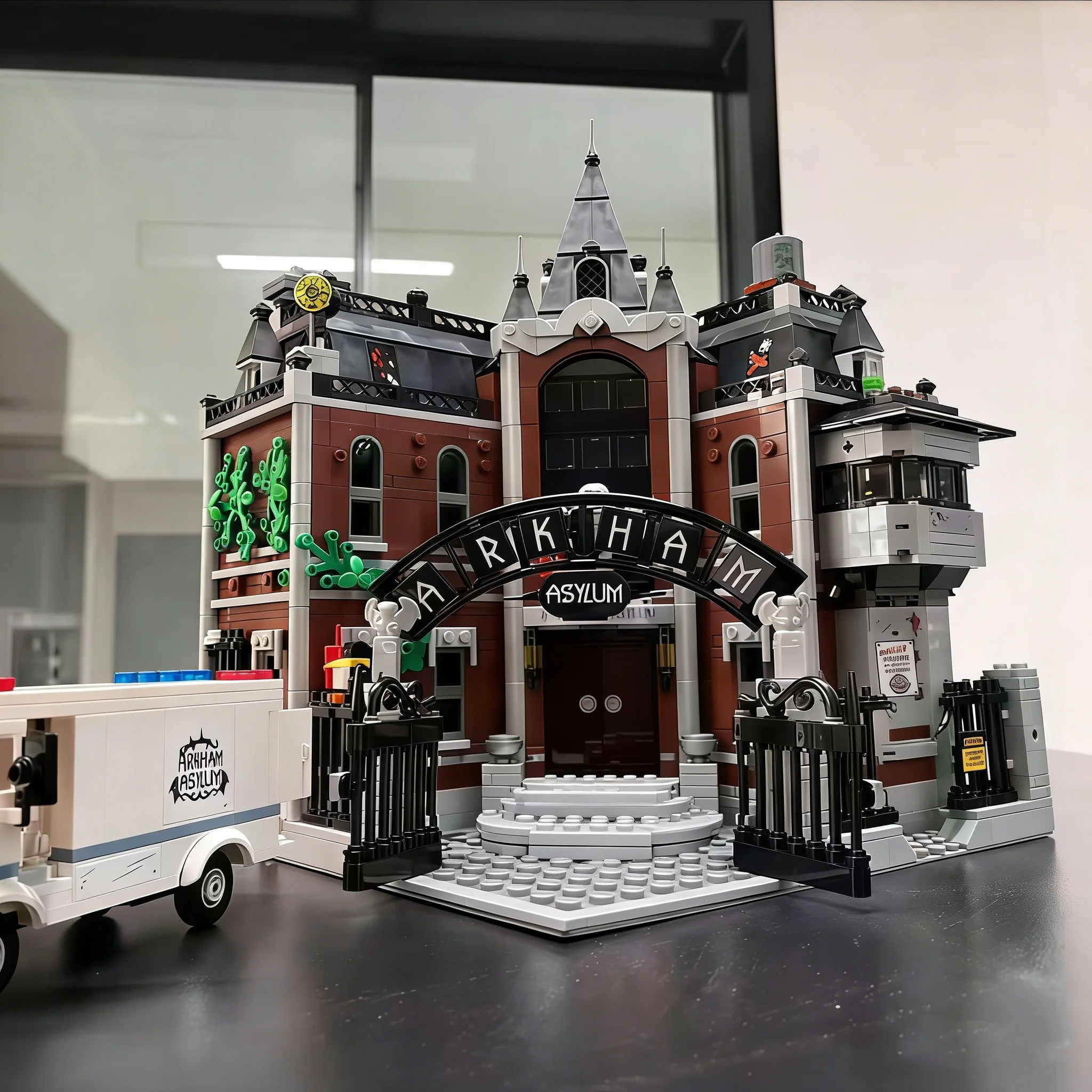 2026 NEW2953PCS Arkham Asylum building model,suitable as a birthday gift, collection item or decorativepiece for adults