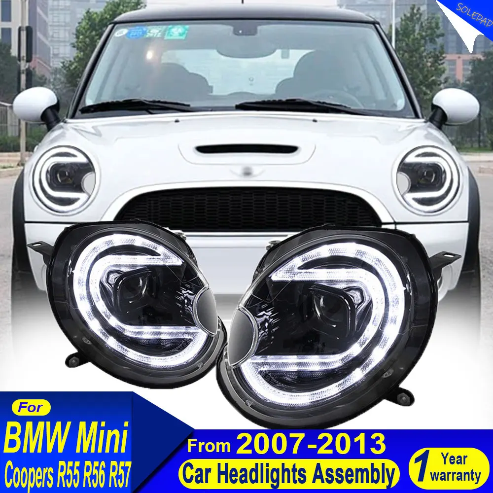 Car Styling LED Headlights for Mini Cooper R55 R56 R57 R58 R59 Headlight 2007-2013 Headlamp DRL Signal Projector Lens Automotive
