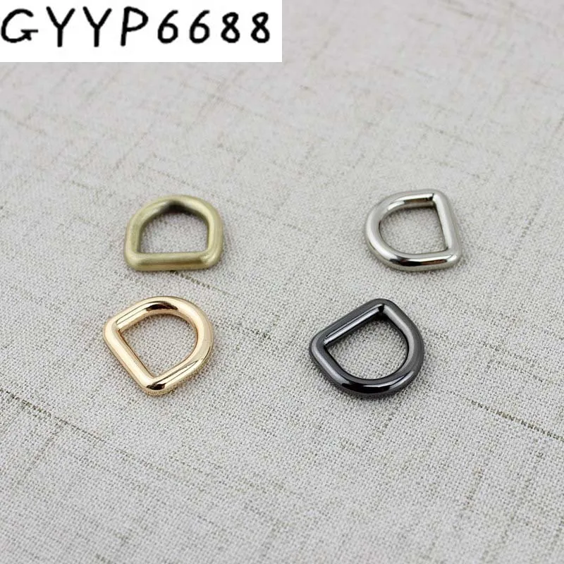 50-200PCS 9 colors line 3.0mm 10mm inside brushed antique brass d ring hardware metal  gold round d-ring for bag