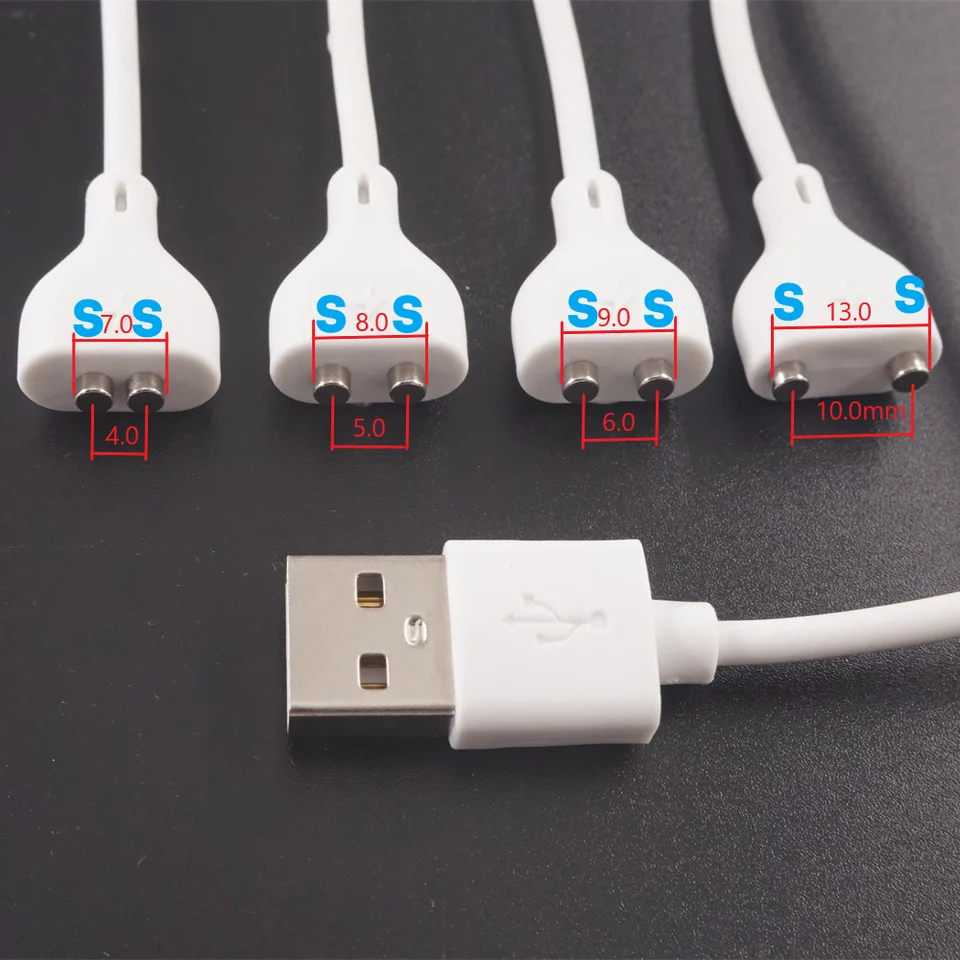 1 Pc 2 ピン磁気充電ケーブルセンタースペース 5 ミリメートル 6 7 8 9