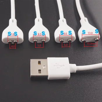 마그네틱 충전 케이블 센터 스페이스, 자석 흡입 USB 전원 충전기, 미용 기기 칫솔, 1 PC, 2 핀, 5mm, 6, 7, 8, 9, 10