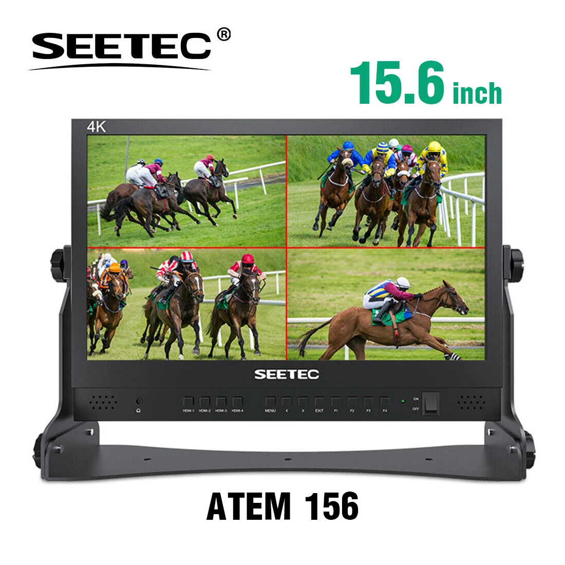 SEETEC ATEM156 15.6-inch Live Broadcast Controller Display With 4 HDMI Input Output Quad Split Display for ATEM Mini