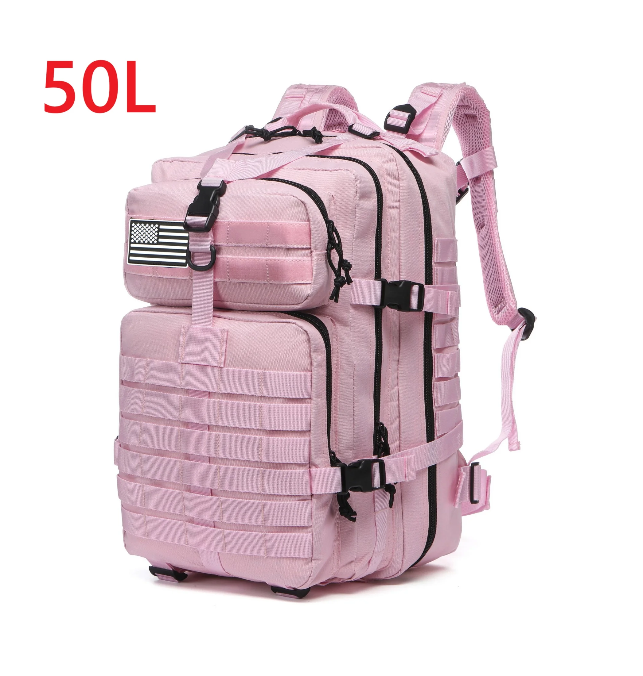 Langlebiger Nylon 50L Wasserdichter Taktischer Outdoor-Rucksack für Wandern, Trekking, Angeln, Jagen, Camping und Reisen – Detail 30