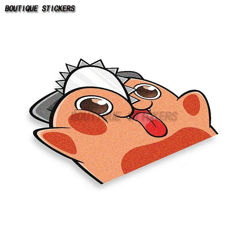 

Chain Saw Man Pochita Peeker Car Sticker Waterproof PVC Sticker Car Decoration Accessories Luggage Notebook Sticker