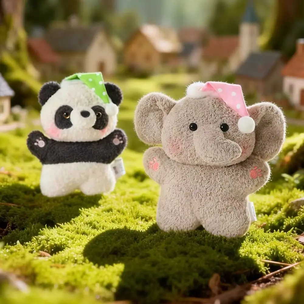 Super Soft Soothing Bean Bag Toy Fluffly Scented Particles Plush Animal Dolls Sleeping Hat Design 17cm Stuffed Animal Beanbag