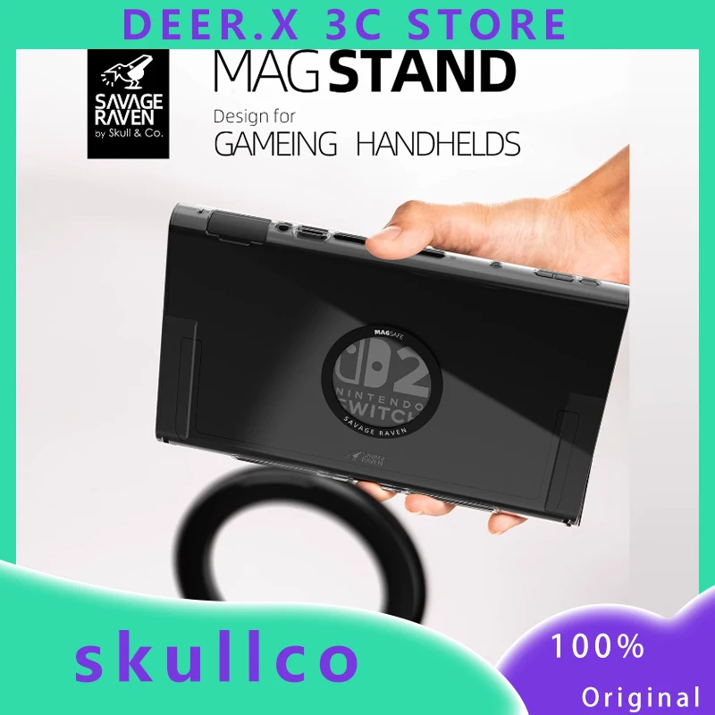 

Skull & Co. Magnetic Ultra-Thin Ring Stand Super Strong Adhesion Multi-angle Compatible with Switch2/Steam Deck/ROG Ally/MagSafe