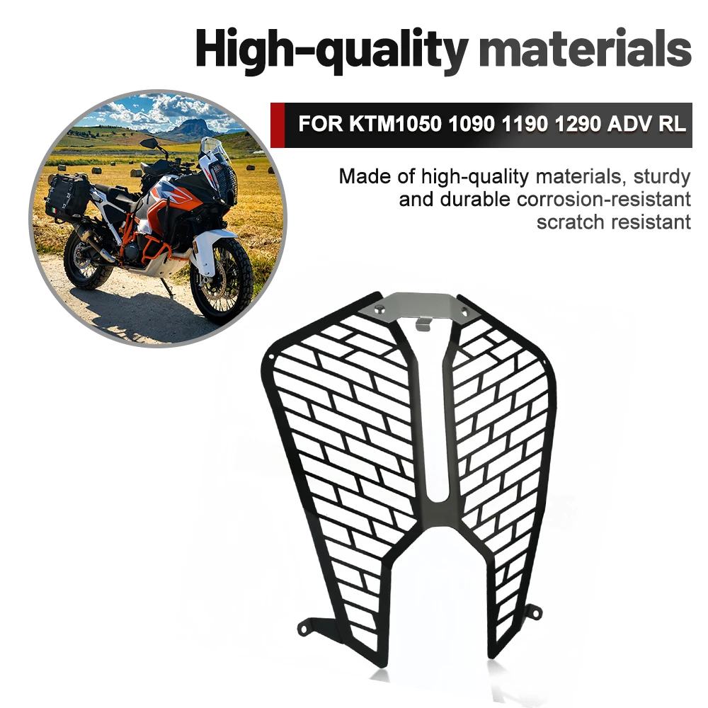 For Kawasaki KTM1050 1090 1190 1290 ADV RL Motorcycle Front Headlight Guard Protecion Head Light Lamp Mesh Lampshad Protector