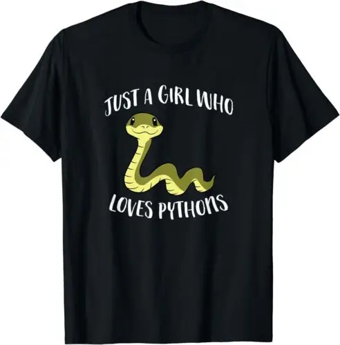 Snake Pet Girl Just a Girl Who Loves Python Snakes T-Shirt