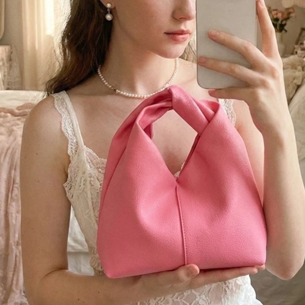 Luxury Bags Affordable - Tas Tangan PU Berikat yang Terjangkau,