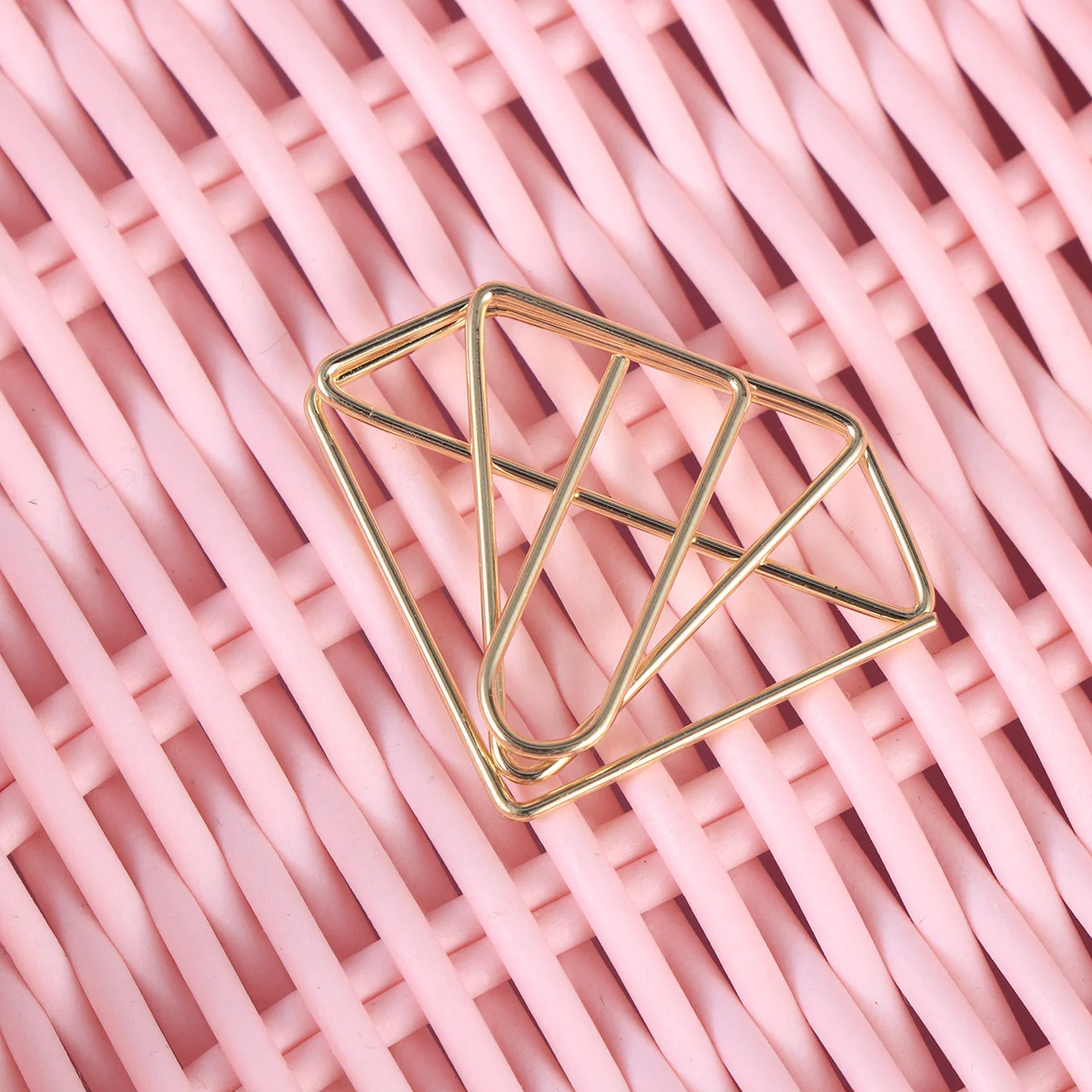 

8Pcs Bright Diamond Paperclips Nonskid Metal Clip for Home School Office Paper Files Decorative Bookmark Stationery Accessories