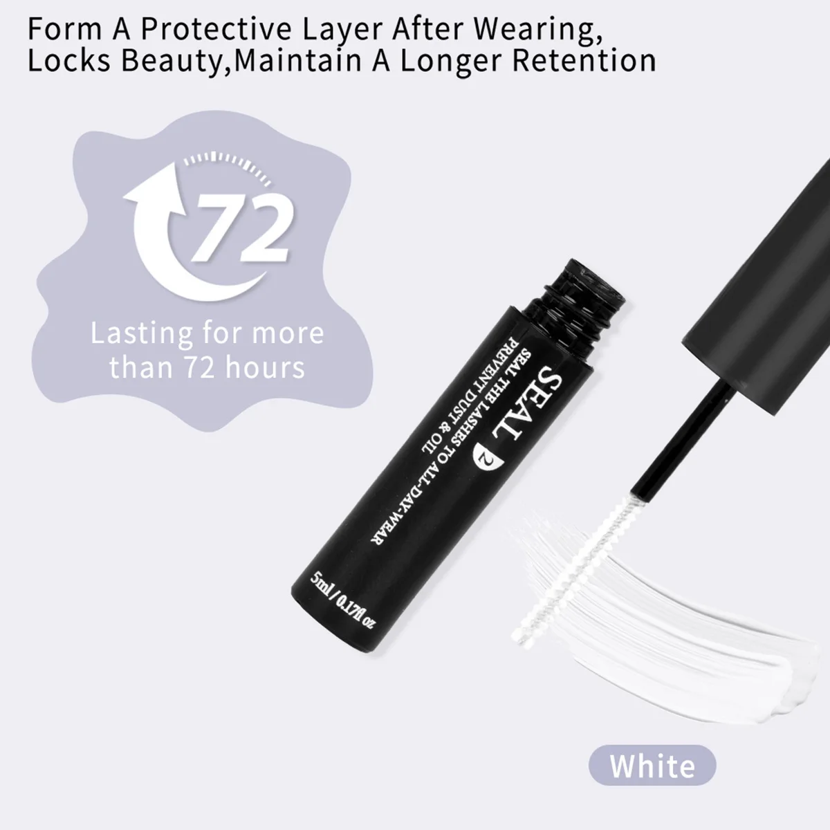 Lash Bond&Seal Lash Glue Strong Hold 2 in 1 Long-Lasting Makeup Tool for DIY Clusters Lashes Use