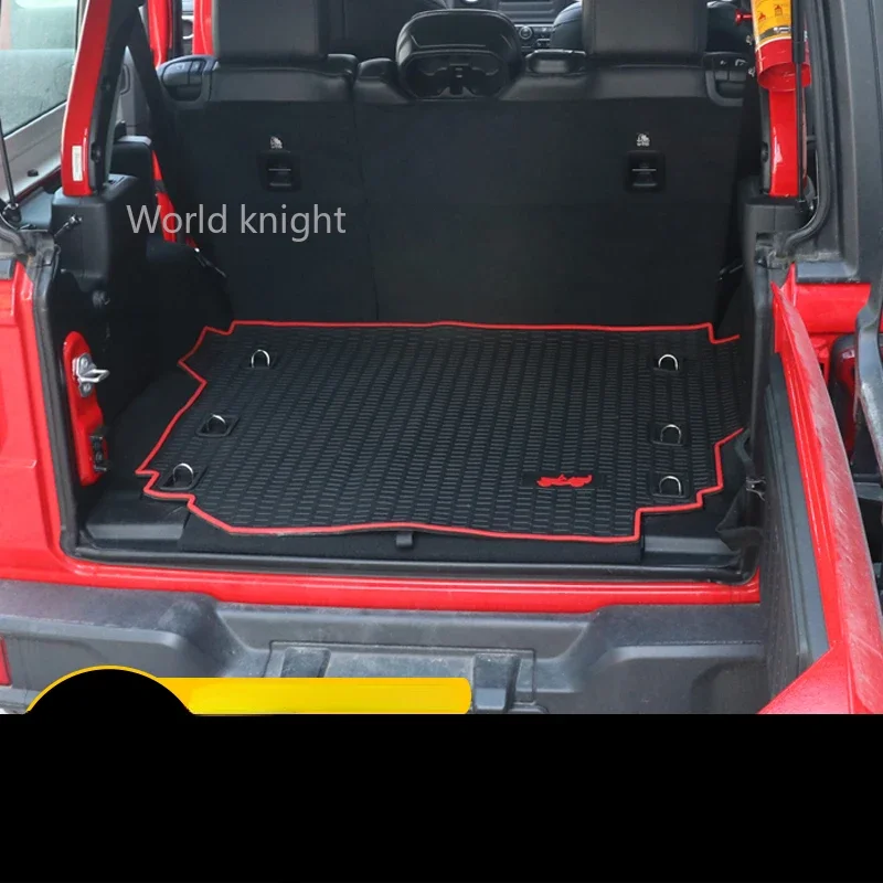 

Best quality! Special car trunk mats for Jeep Wrangler JL 2018 durable cargo liner boot carpets for Wrangler