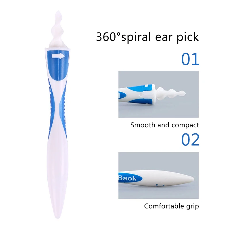 16Pcs/set 2022 New Portable Safety Silicone Ear Care Tool Set Soft Spiral Ear Cleaner Healthy Ear Wax Removal Tool