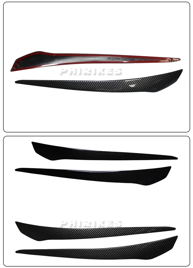 ABS Gloss Black Headlight Eyebrows Eyelid For BMW 3 Series E92 E93 3 Series 2007 2008 2009 2010 2011 2012 2013 2014