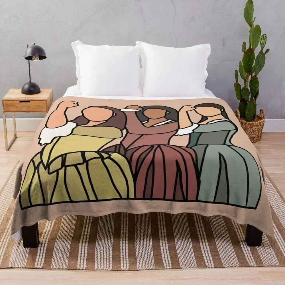 

Schuyler Sisters Throw Blanket Shaggy Furry Soft Blanket for Bedroom Living Room