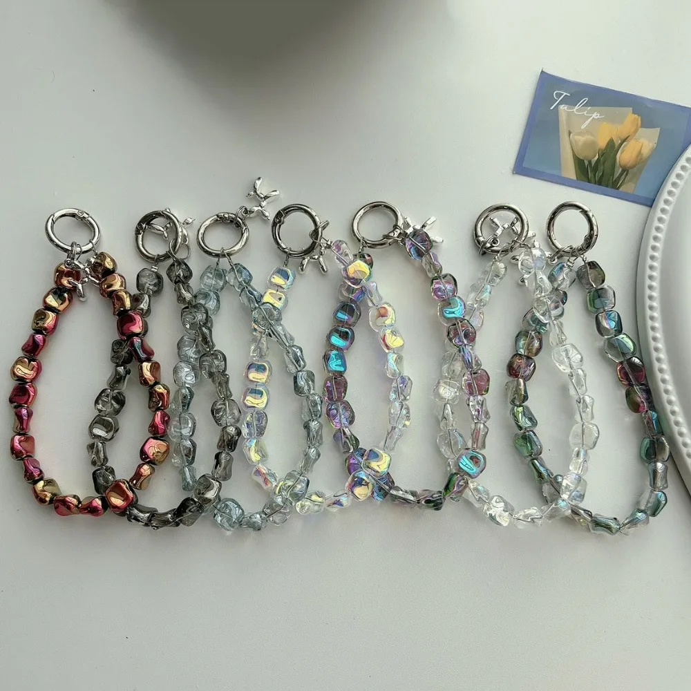 

Ремешок для мобильного телефона INS, браслет с кристаллами и бисером, универсальный чехол для телефона, короткая цепочка на запястье, тип зажима, аксессуары для телефонов