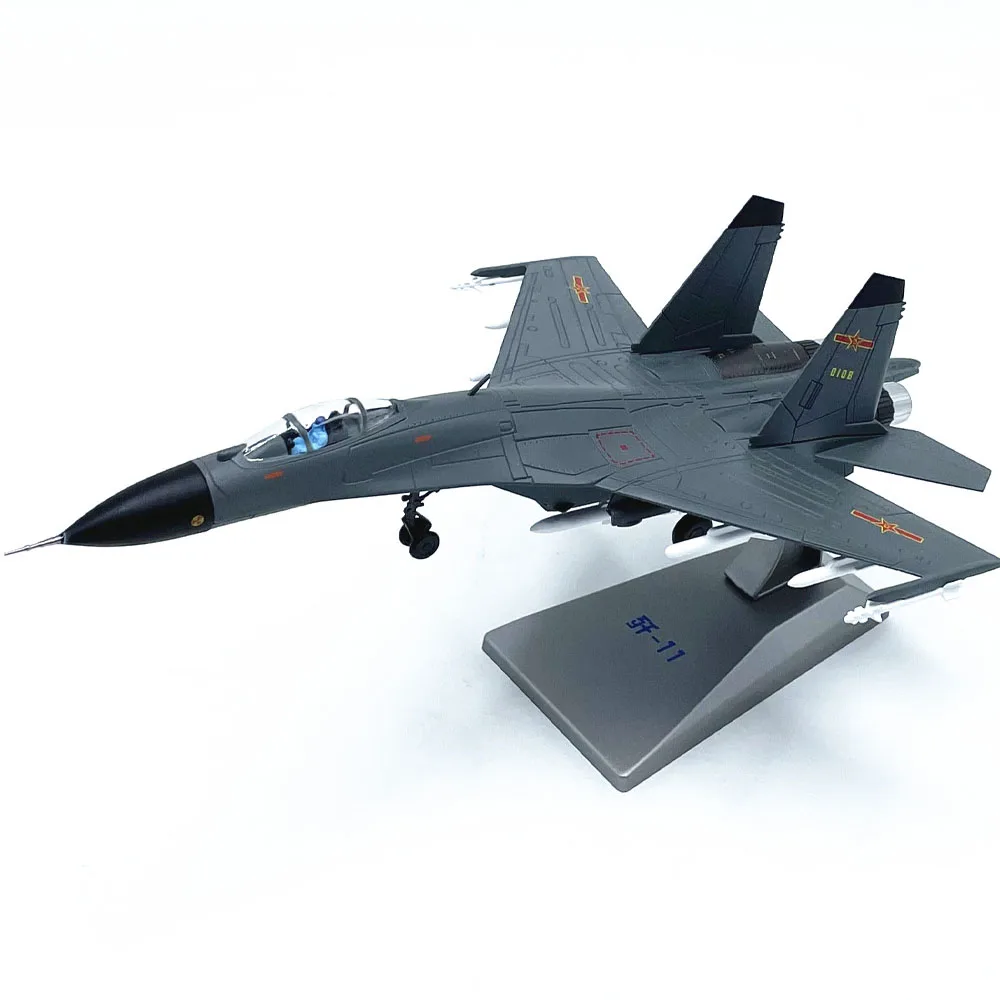 

Diecast 1: 100 Scale Chinese J-11 Fighter J11 Simulation Aircraft Model Alloy AMER Finished Emulation Airplane Collection Gift