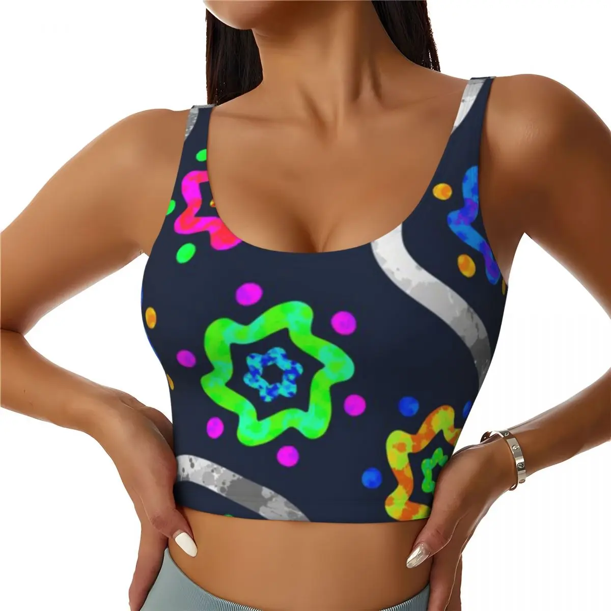 Layer Inner Tank Dream Wave Festival - Carnival Swirl Daily Loungewear Wirefree Sports Top