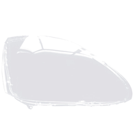 Car Right Headlight Shell Lamp Shade Transparent Lens Cover Headlight Cover for Lexus LS430 LS460 LS600 2004-2005