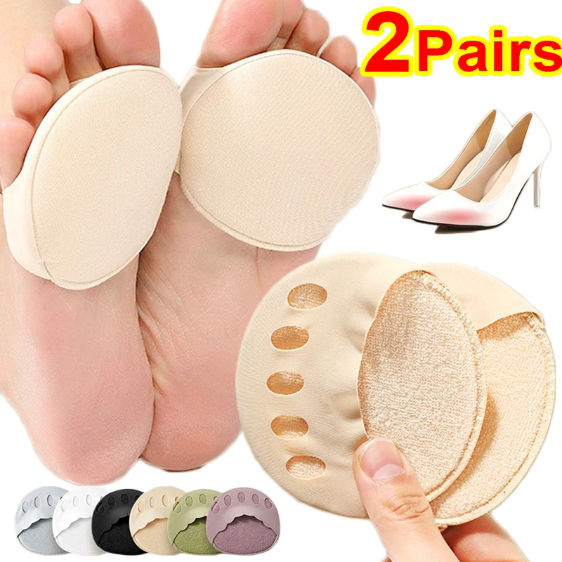 Toes Forefoot Pads for Women High Heels Non-slip Half Insoles Calluses Foot Pain Care Absorbs Shock Socks Toe Pad Inserts