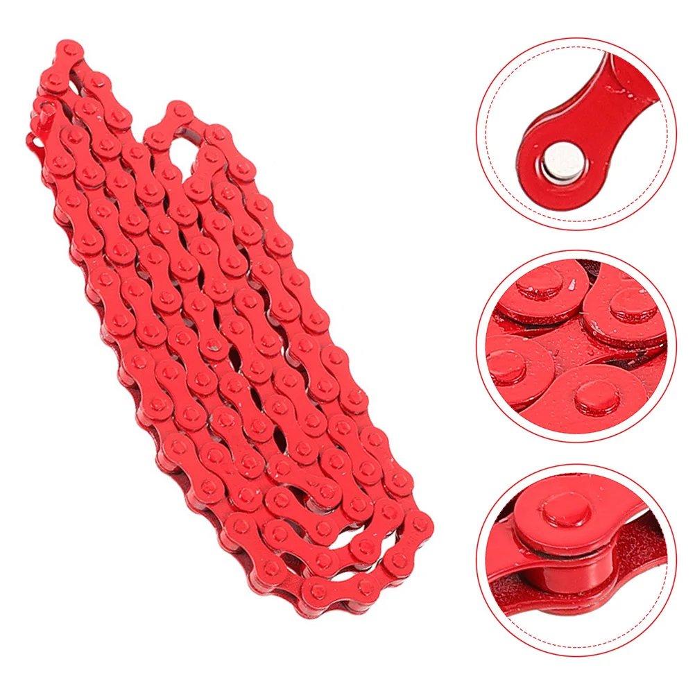 

3pcs Bicycle Chain 94 Links Colorful Bike Chains for Mountain Bikes Easy Installation Durable Metal Cycling Supplies