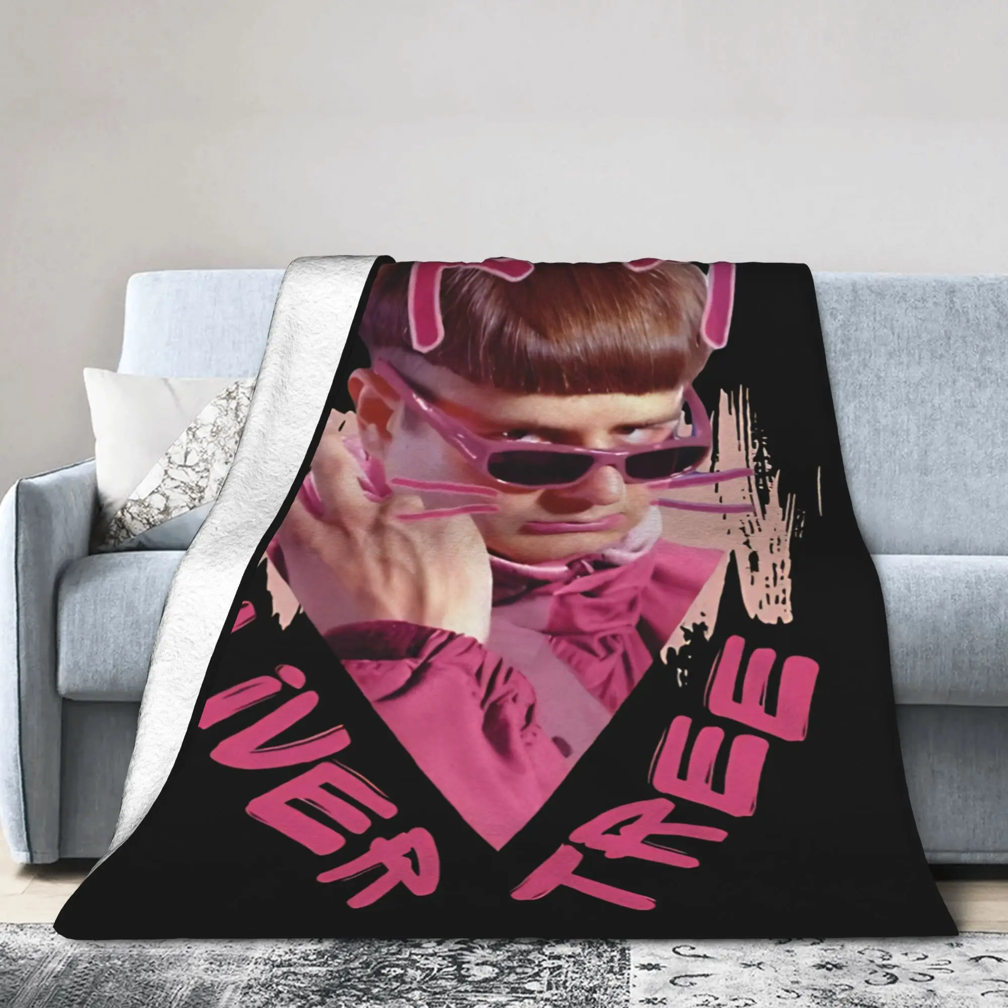 Oliver Tree Rapper Rip Blankets  Plush Funny Warm Throw Blanket for Coverlet  Winter