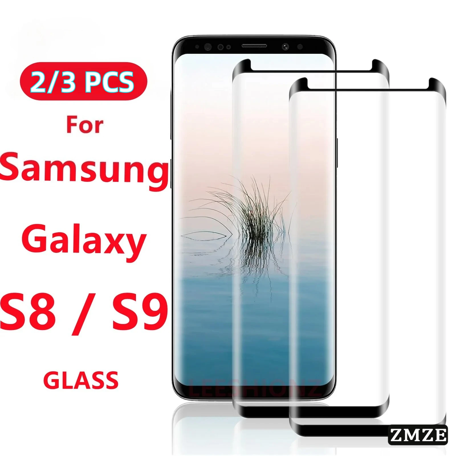 

2/3Pcs 3D Hot-Bending Tempered Glass Screen Protector for Samsung Galaxy S8 S9 S9 Plus S8 Plus Smartphone Protection Suitable