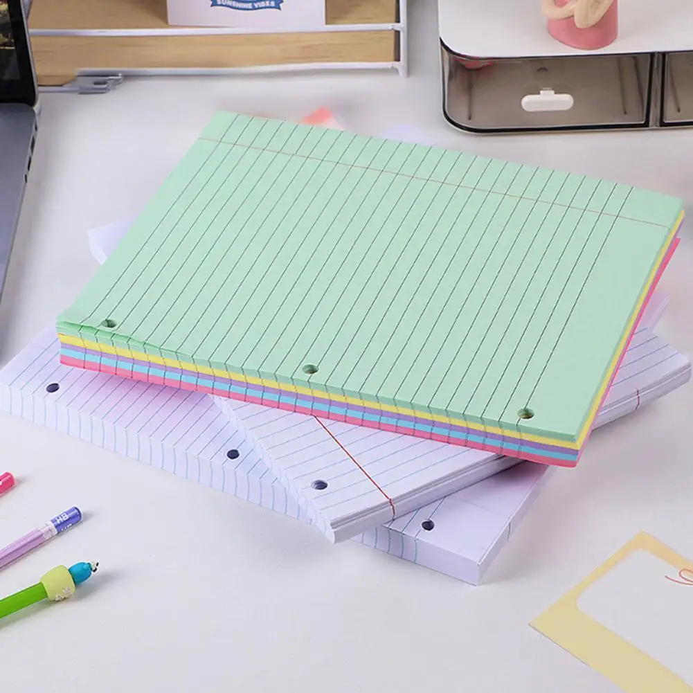 Folha solta papel 200 folhas faculdade grade caderno papel faculdade governado folha solta conjunto de papel 200 folhas 8 ''x para 3 para estudantes
