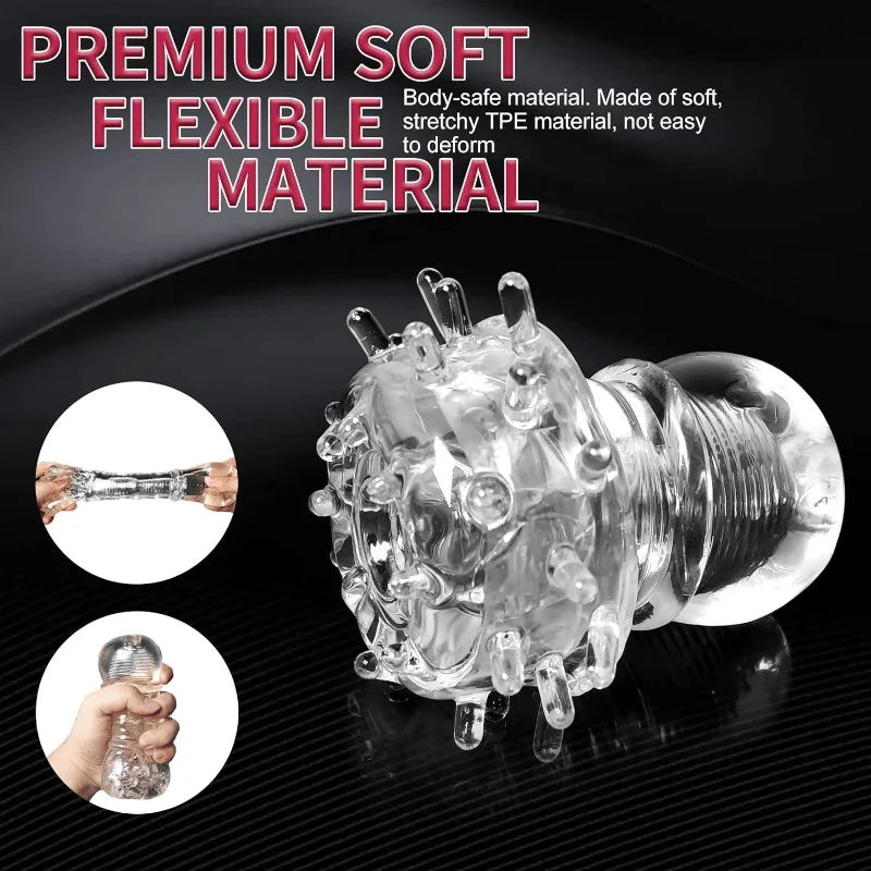 لعبة الجنس كأس الاستمناء للرجال ، HBABY المحمولة جيب كس الضارب اللسان الضارب كم محفز مع الملمس المهبلي