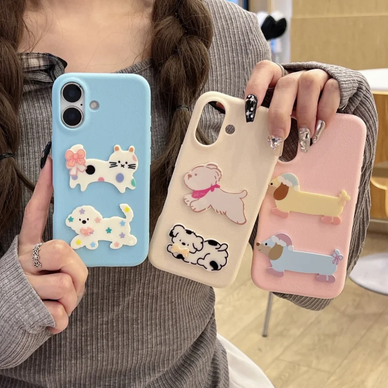 

Imitation leather pattern suitable for cats and dogs, compatible with Apple devices16PromaxProtective Sleeve15PromaxAnti-Fall14P