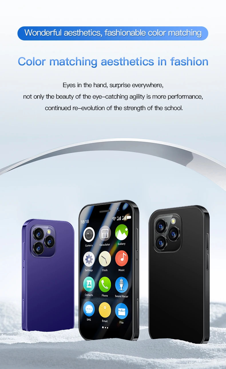 SOYES XS17 Pro 3G Smartphone 3.0inch MTK Quad Core 2GB RAM 16GB ROM Dual SIM 5MP 1950mAh Android Mini Cellphone Face Recognition