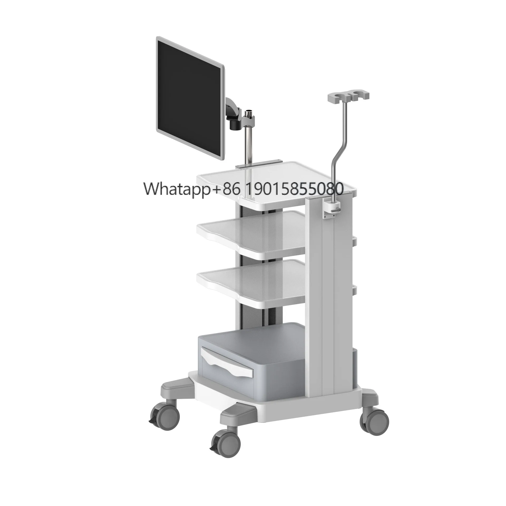 

EU-TR803 Abs Material Medical Cart Supplier Endoscope Trolley Cart