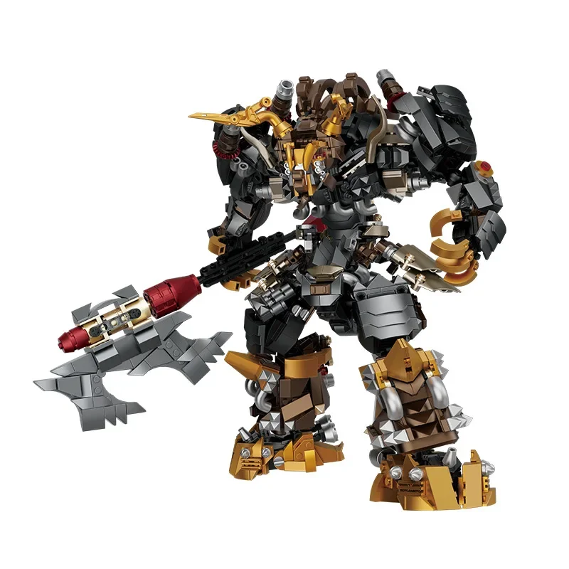 

Chinese Mecha Building Blocks Toys Kits Creative Bull Demon King Zhang Fei Model DIY Assemble Mini Bricks Toy for Kids Boys Gift