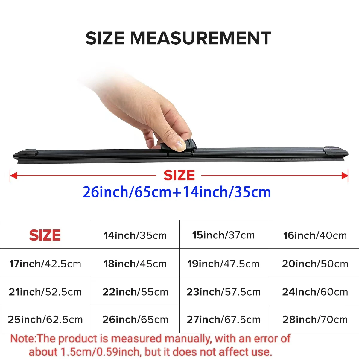Para toyota corolla e160 e170 e180 2012-2018 2013 2014 2015 2016 limpador dianteiro lâminas de limpador pára-brisas janela 26 "+ 14"