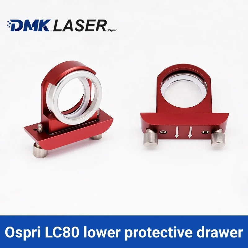 Ospri original Laser cutting Protective Windows assembly lower Lens Base Seat Drawer for cutter head LC218/LC40/LC208/LC608/LC80