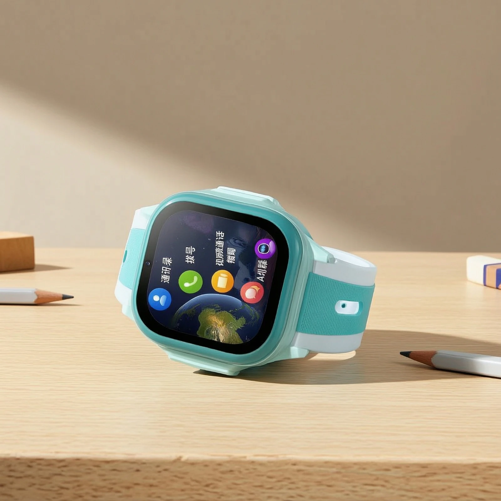 Kids Smart Watch Visual Call Calling Childrens Watch Phone Smartwatch Location Tracking Positioning Wearable Touchscreen