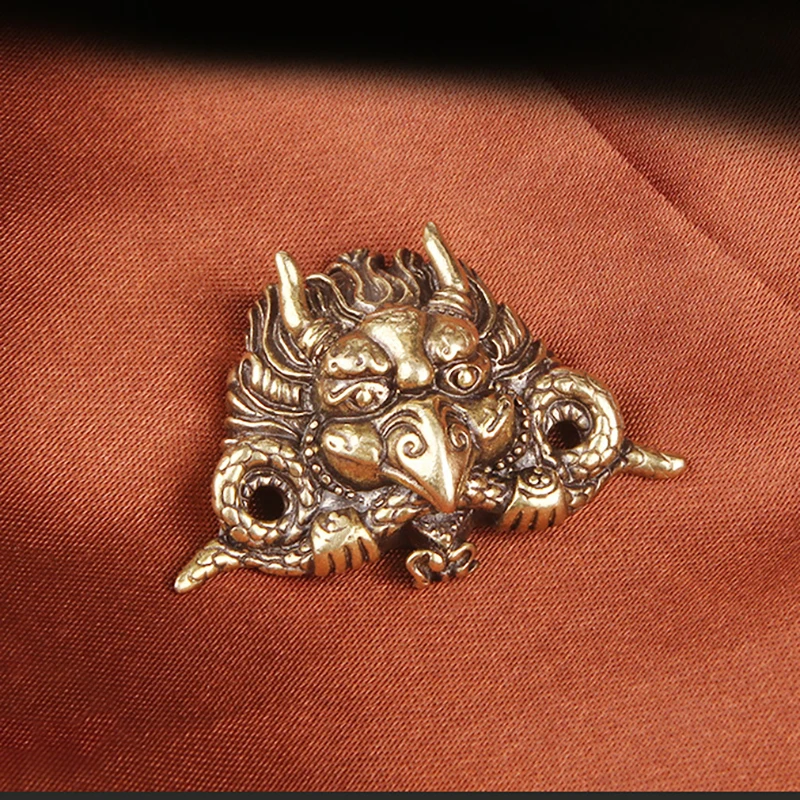 Brass Garment Decoration Rivets Conchos Button Mythological God Bird Garuda Shape Leather Belt Wallet Bag Screwback Buckle