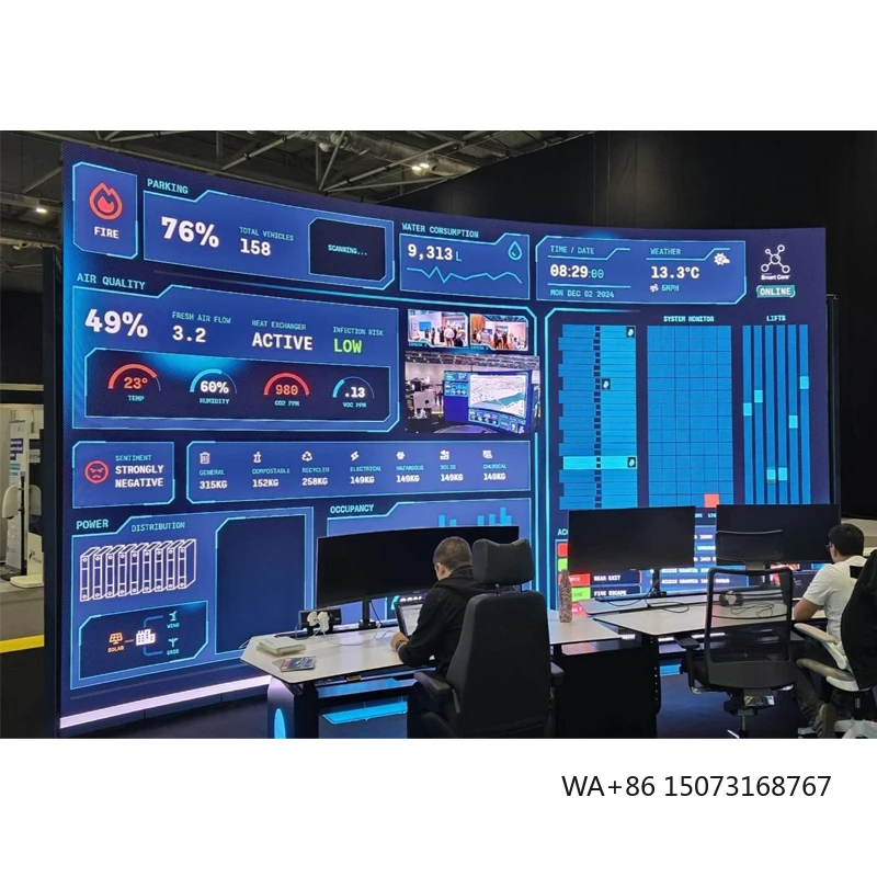 

Control Room Big Seamless LED Video Wall UHD Monitor Room P0.9 P1.5 P1.8 P1.9 P2.5 Led Video Wall 4K Indoor LED Screen