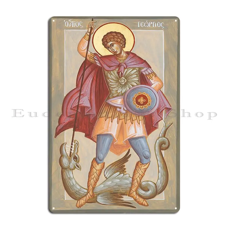 St George The Great Martyr Metal Sign Pub Custom Club Garage Printing Tin Sign Poster