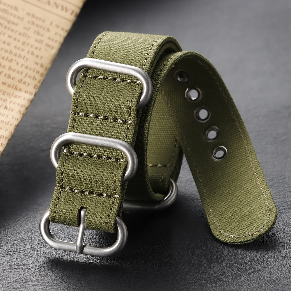 18mm 20mm 22mm 24mm Canvas Nyl - Canvas Strap Watch ulasan dan harga