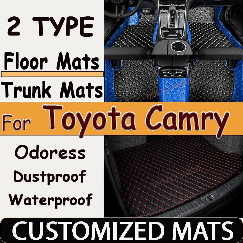 Car Mats For Toyota Camry Daihatsu Altis XV30 2002~2006 Durable Carpet Rugs Leather Floor Mat Anti Dirt Pad Car Accessories 2003