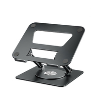 LS652 Laptop Stand Aluminium Alloy Foldable Tablet Rotale Stand Macbook Laptop Portable Fold Holder Cooling Bracket Support
