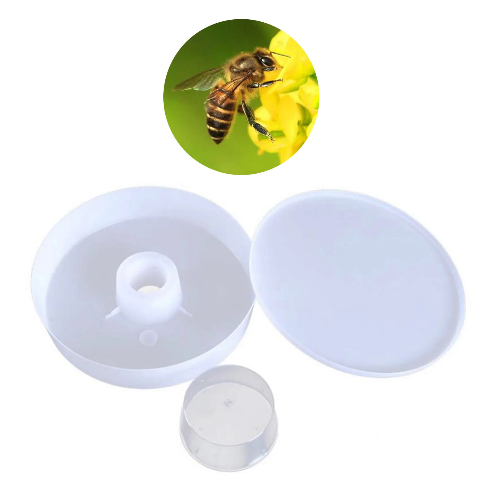 1PCS Bee Feeder Beehive Entrance ดื่มชามสำหรับ Bee ดื่มน้ำเชื่อมอุปกรณ์ให้อาหารอุปกรณ์การเลี้ยงผึ้ง