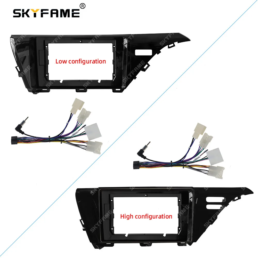 SKYFAME Car Frame Fascia Adaptor  Android Radio Dash Fitting Panel KitFor Toyota Camry