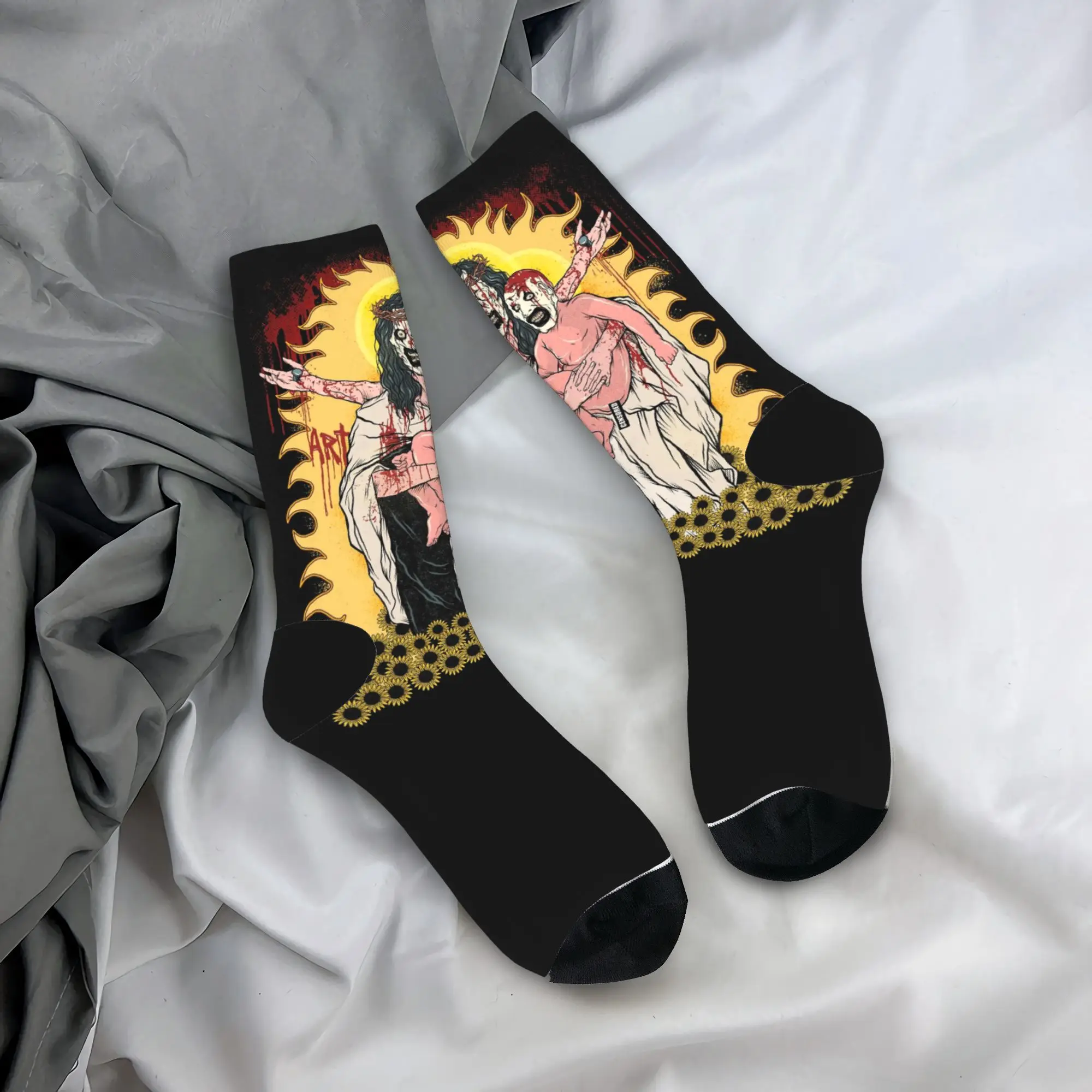 St. Art The Clown Terrifier Socks Men Women Polyester Funny Happy  Socks High Quality Spring Summer Autumn Winter Socks Gifts