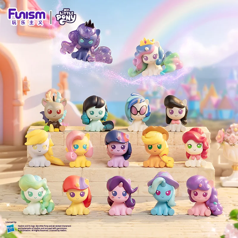 

Genuine My Little Pony Cute Magic Bottle Blind Box Chibi Kawaii Mini Bean Modol Room Desktop Decor Kids Girls Birthday Gift New
